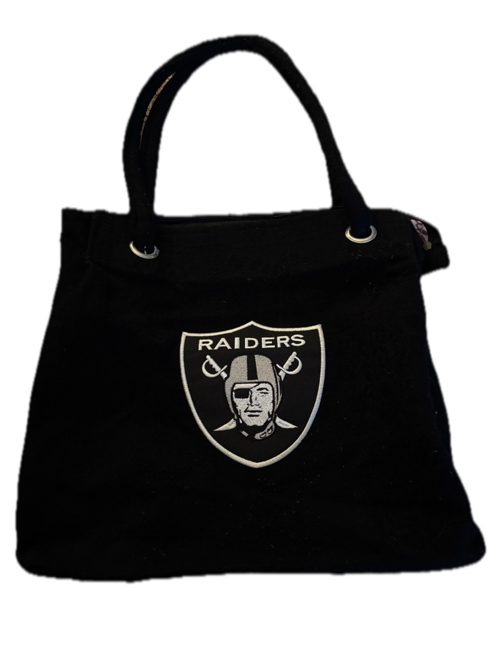 Riders by Lee Black Raiders Logo Tote Bag